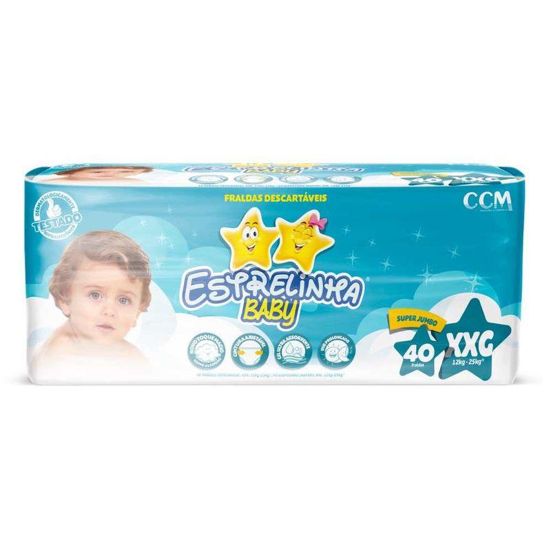 FRALDA-ESTRELINHA-S.JUMBO-XXG-C-40