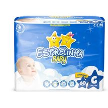 Fralda Estrelinha Super Jumbo G Com 60 Unidades