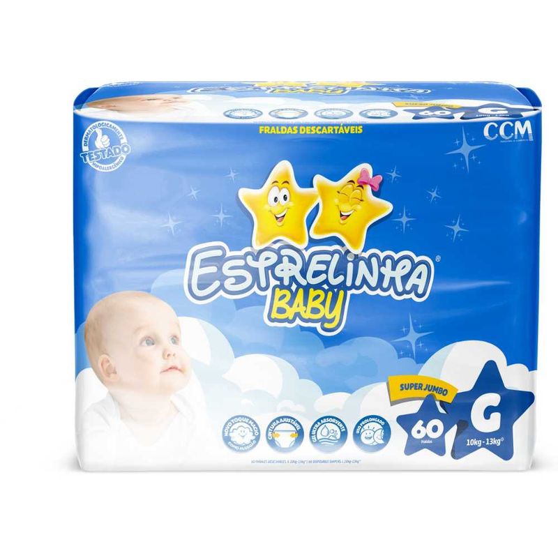 FRALDA-ESTRELINHA-S.JUMBO-G-C-60
