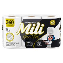 Toalha De Papel Grand Chef Mili 360 Folhas