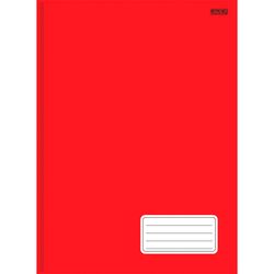 Caderno Broch 1/4 São Domingos Capa Dura Vermelho 96 Folhas