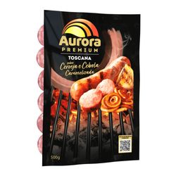 Linguiça Toscana Aurora Premium Cerveja Cebola Caramelizada 500g