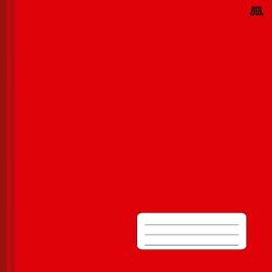 Caderno Brochura Capa Dura São Domingos Kbom Vermelho 1 Matéria 96 Folhas