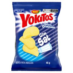 Salgadinho Batata Yokitos 45g Ondulada Natural