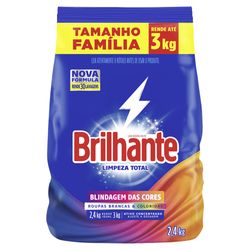 Lava Roupa Pó Brilhante Limpeza Total 2,4Kg