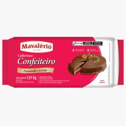 Chocolate Cobertura Mavalério Ao Leite 1,01Kg