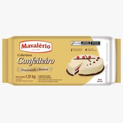 Chocolate Cobertura Mavalério Branco 1,01Kg