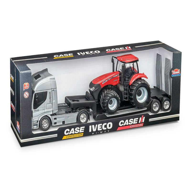 BRINQ-CAMINHAO-PLAT-TRATOR-HI-WAY-CASE
