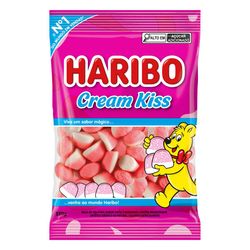Bala Gelatina Haribo Cream Kiss 220g