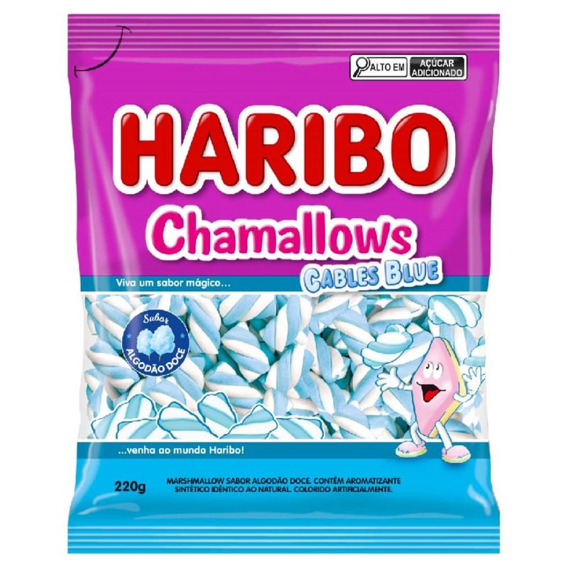 MARSHMALLOW-HARIBO-220G-CABLES-BLUE