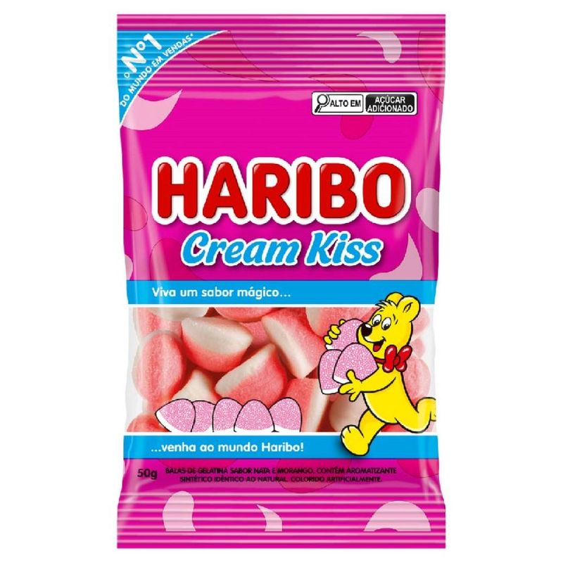BALA-GELATINA-HARIBO-50G-CREAM-KISS