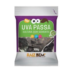 Uva Passa Escuro Raiz Bem100g Sem Semente