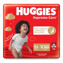 Fralda Huggies Supreme Care XXG com 54 Unidades