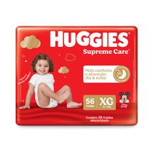 Fralda Huggies Supreme Care XG com 56 Unidades