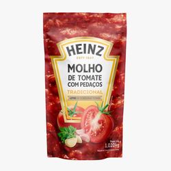 Molho Tomate Heinz Pedaços Tomate Tradicional 1,02kg