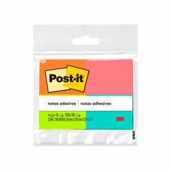 Blocos de Notas Adesivas Tropical 200 Folhas 4 Blocos de 38x50 Post it