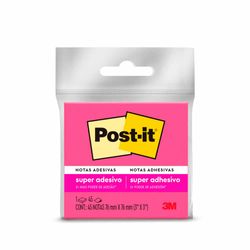 Bloco de Notas Super Adesivo 45 Folhas Rosa 76x76mm Post it