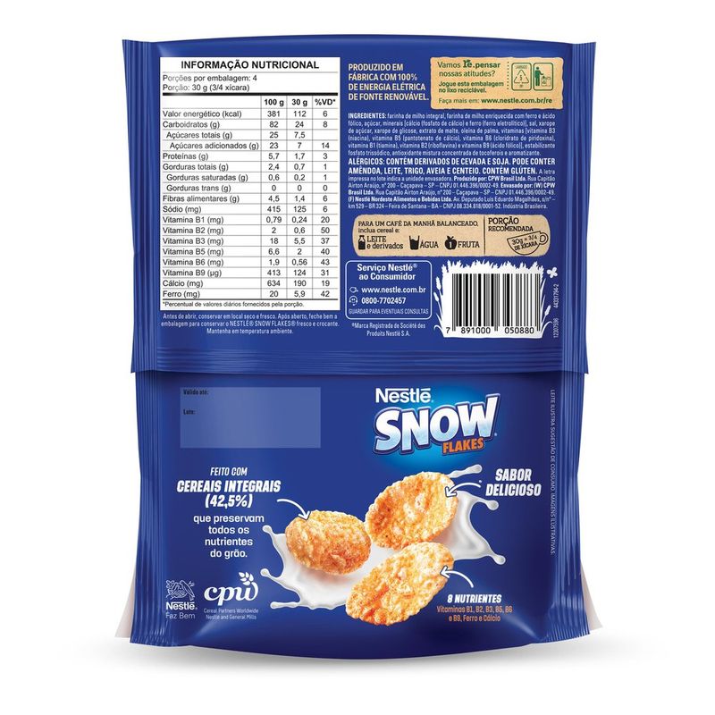CEREAL-MAT-NEST-SNOW-FLAK-120G-SAC