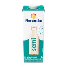 Leite Longa Vida Semidesnatado Piracanjuba com Tampa 1L