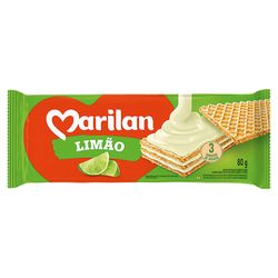 Biscoito Wafer Marilan 80g Limão