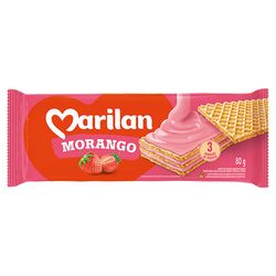 Biscoito Wafer Marilan Morango 80g