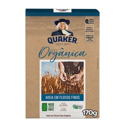 Aveia Quaker 170g Orgânica Flocos Finos