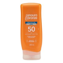 Protetor Solar FPS 50 Cenoura e Bronze 200ml