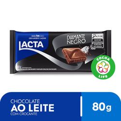Chocolate ao leite Diamante Negro 80g