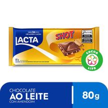 Chocolate ao leite com amendoim Shot 80g