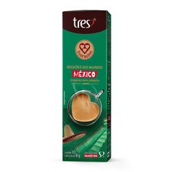 Capsula de Café Espresso México 3 Corações 10 unidades