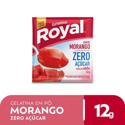 Gelatina em pó Royal Zero Açúcar Morango 12g
