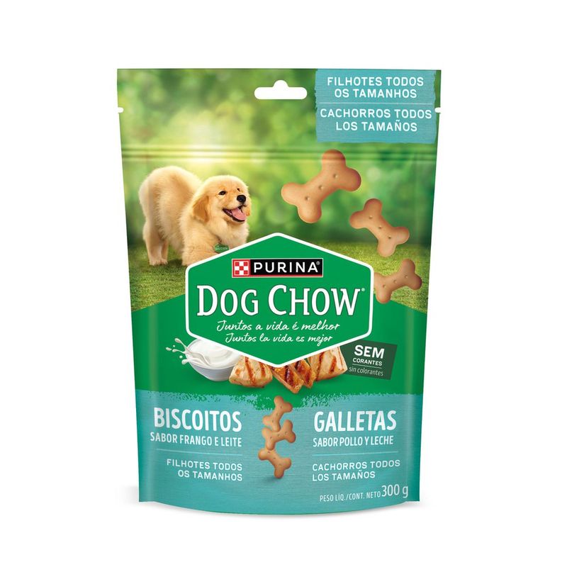 ALIM-CAO-DOG-CHOW-300G-BISC-FILHOTE-FRANGO-E-LEITE