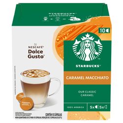 Cápsula Dolce Gusto Starbucks Caramelo Macchiato Com 10 Unidades