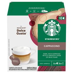 Cápsula Dolce Gusto Starbucks Cappuccino Com 10 Unidades