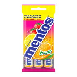 Pastilha Mentos Stick Frutas Com 3