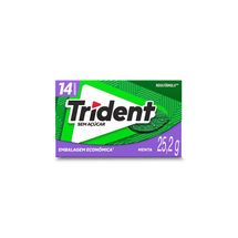 Goma de Mascar Trident Econômico Menta 25,2g