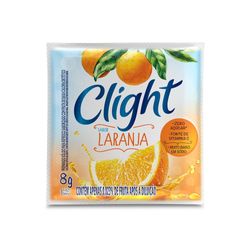 Refresco em pó Clight Sem Açúcar Laranja 8g