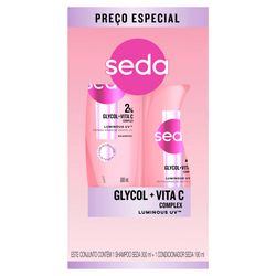 Shampoo 300ml e Condicionador 190ml Seda Luminous