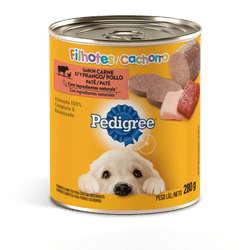 Alimento para cão Pedigree lata 280g Patê Carne