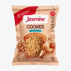 Biscoito Cookie Jasmine Zero Açúcar Amêndoas e Castanhas 120g