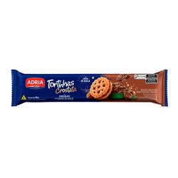 Biscoito Recheado Adria Tortinha Chocolate com Creme de Avelã 80g