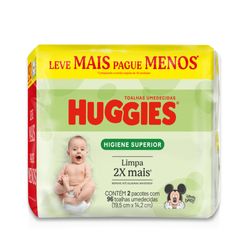 Lenco Umedecido Huggies Com 192 Higiene Superior Leve Mais Pague Menos