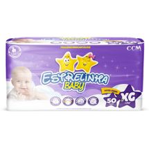 Fralda Estrelinha Super Jumbo Xg com 50 unidades
