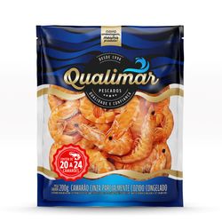 Camarão 20/24 unidades Qualimar Cozido Inteiro 200g