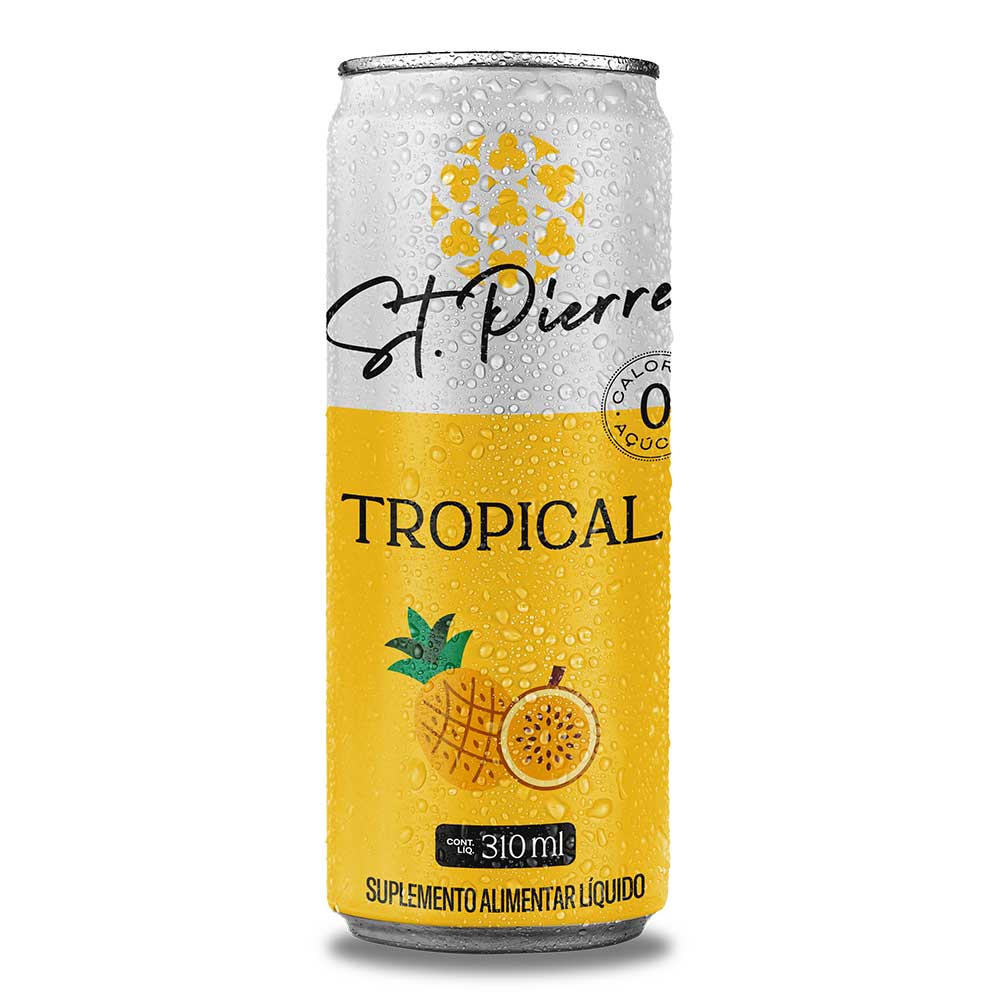 Bebida Gaseificada St Pierre Zero Tropical 310ml Lata - Paulistão ...