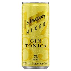 Bebida Mista Schweppes Gin Tônica Mixed 269ml Lata