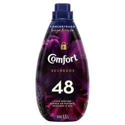Amaciante Roupa Concentrado Comfort Segredos 48 1,5L