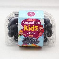 Uva Preta Cappellaro Kids Sem Semente 200g