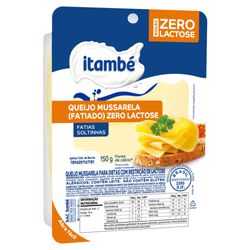 Queijo Muçarela Itambe Fatiada Sem Lactose 150g