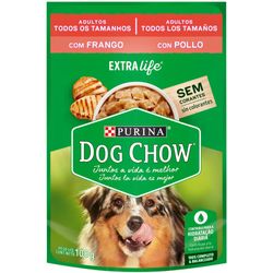 Ração Ração Úmida DOG CHOW Cães Adultos Frango 100g